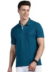 Lux Cozi Men's Cotton Regular Fit Polo T-Shirt
