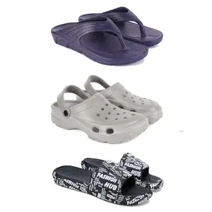 DRACKFOOT Men's Sandals | Lightweight Wear| Stylish & Easy to Wear For Men'S GRT-SAN-(COMBO-3)-3153-3124-3103-7