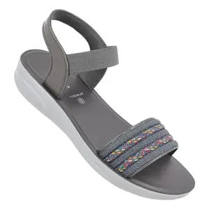 WALKAROO BLUE TYGA BT2714 Womans Sandals for dailywear and regular use for Indoor & Outdoor - Grey