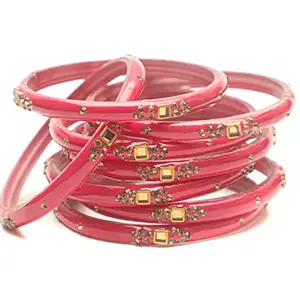 Swara Creations Glass Bangles Set for Special Occasions for Women & Girls (SN163)