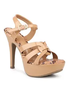 Inc.5 Women Beige Stiletto Sandals