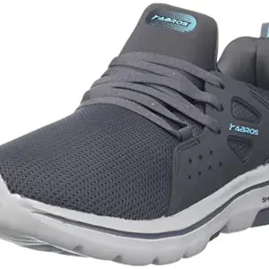 ABROS Men's Delta-O ASSG0147O Sports Shoes -D.Grey/Sea Green-7UK