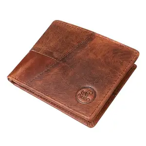 PIRASO Men Casual Genuine Leather Wallet 4105 (TAN)