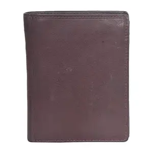 Leatherman Fashion LMN Genuine Leather Tan Brown Men's Bi-fold Wallet 8 Card Slots