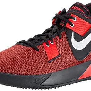 Nike Men's Air Max Impact 2 Basketball Shoes 8 US, Black/Metallic Silver-Gym Red, 7 UK