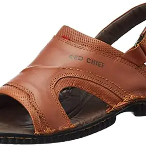 Red Chief Men's R.Brown Leather Sandal (RC7002)