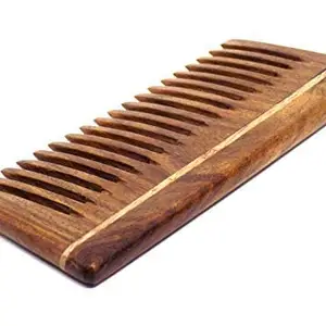 AASA Pure Neem Wooden Comb for Men and Women, Dandruff and Hair fall Control Comb, Pack of 1