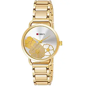 CURREN 3853 Fashion Casual Stainless Steel Watches Women's Dress Rhinestone Quartz Wristwatch Ladies Gifts
