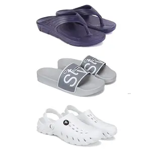 DRACKFOOT Men's Sandals | Lightweight Wear| Stylish & Easy to Wear For Men'S GR-SAN-(3-COMBO)-3153-1589-3145-9