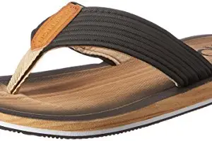 United Colors of Benetton Men's Black Flip-Flops and House Slippers - 7 UK/India (41 EU) (16A8CFFPM654I)