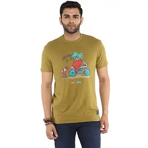 Royal Enfield X LEVI'S Skitching A Ride T-Shirt Olive XL (RLATSM000843)