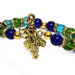 ASTROGHAR Auspicious Krishna Ji Lucky Charm Protection And Peace Bracelet For Men And Women