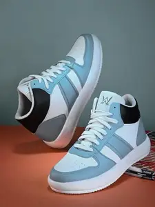 WOAKERS Rama Ram Enterprises Men's Synthetic Leather Comfortable and Stylish Casual Shoes (Blue, 8) (1075)