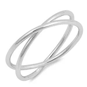 925 Silver Double Band Ring Genuine Silver