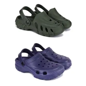 DRACKFOOT Men's Sandals Clogs | Lightweight Wear| Stylish & Easy to Wear For Men'S GRT-SAN-(2-COMBO)-3137-3121-9