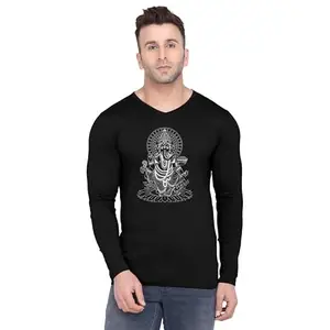 ALLEN BLACK Men's Round Neck T-Shirt,Men's T-Shirt Idea f Gym, Sp ts, Casual Outings, (GA_ XS_447_) Multicolour