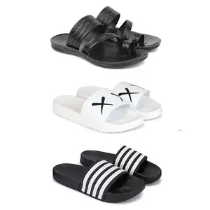 DRACKFOOT Men's Sandals | Lightweight Wear| Stylish & Easy to Wear For Men'S GRT-SAN-(COMBO-3)-3152-3029-3024-8