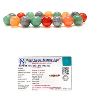 Gemaltic Healing Crystal Bracelet Sets, Beaded Gemstone Bracelets for Women, Healing Jewellery, Spiritual Bead Bracelets, Energy Crystals, Yoga Gift (Determination, 12MM)