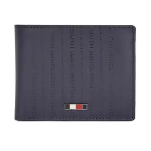 Tommy Hilfiger Hilbert Men Leather Multicard Coin Wallet - Navy, No. of Card Slot - 6