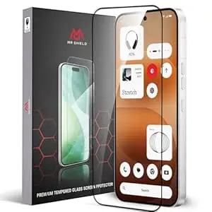 Mr.Shield Top-Notch HD+ Tempered Glass Screen Protector Guard for Nothing Phone 4A Pro, Case Friendly, 9H Hardness, Military Grade Protection, Easy Installation kit [1 Pack]