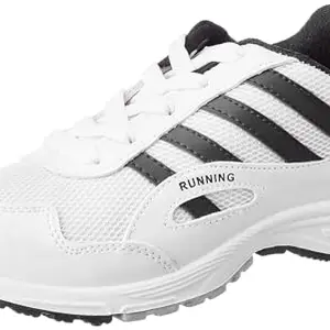 Aqualite Men J-114 Shoes, White/Black, 9 UK/India