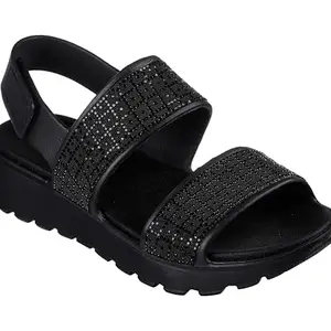 Skechers-Women's Fashion Sandals-FOOTSTEPS - GLAM VIBE-111572-BBK-9