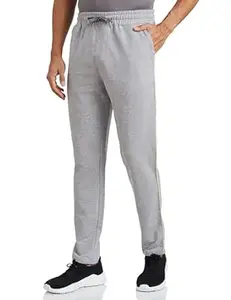 Amazon Brand - Symbol Men's Cotton Rich Strechable Knit Terry Track Pants - Regular Fit