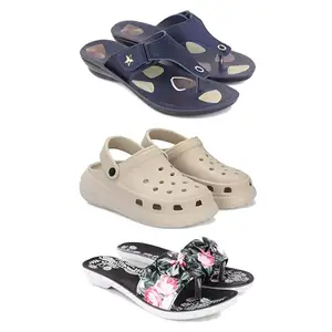 Women's Comfortable Sandal,Casual Lightweight Sandal for Everyday Wear | D_(COMBO-3)-1973-OO1-1965-7-EURO-38