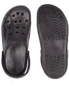 TwinSkor Men's Classic Casual Clogs/Sandals (Black, UK Footwear Size System, Adult, Men, Numeric, Medium, 10)