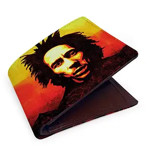 CRAFTSEVER Canvas Wallet for Men and Boys 6 Card Holder Wallet,bi fold Canvas Printed Genuine Wallet and Purse Card Holders for Men (Brown)