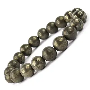 Shreeji Crystal Products With Pyrite Bracelet For Unisex Adult (gold)