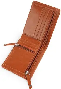 Classic World Men & Women Casual Tan Artificial Leather Wallet (6 Card Slots)