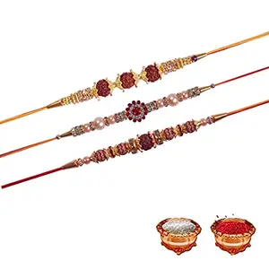 Manonita Rakhi Gift for Brother, bhaiya bhabhi, Gift Set (Rakshabandhan Mug, Roli,Chawal) BA-BB-BO