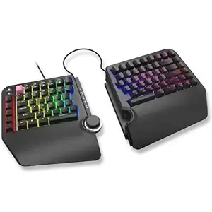 Cloud Nine ErgoTKL Ergonomic Tenkeyless Mechanical Keyboard for PC – Kailh Brown – TKL RGB Backlit Ergo Split Key Board