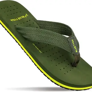 WALKAROO BLUE TYGA BT4265 Mens Regular use Flip flops for Indoor and Outdoor - Green
