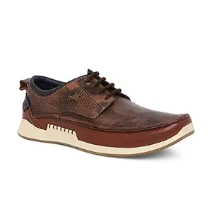 Buckaroo DAKEN Genuine Crumbald Leather Tan Casual Shoes for Mens: Size UK 10