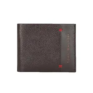 Tommy Hilfiger John Mens Leather Global Coin Wallet Brown