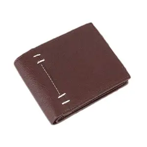 LOODLOO Men's Leather Wallet/Purse Z711 (Brown)