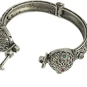 Rozy Styles Silver Oxidised Women's Bracelet/Bangle/Kada(DS02)