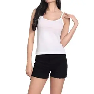 Women Cami Cotton Short Inner Summer Slip Underdress Lining Vest for Sheer Dress Sameez