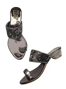 WalkTrendy Womens Synthetic Grey Sandals With Heels - 3 UK (Wtwhs140_Grey_36)