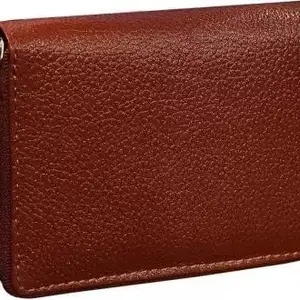 A1 EssAncial Genuine Leather Maroon Card Holder ATM Card Holder with Zip Closure for Men and Women 10 Card Holder (Set of 1, Maroon)