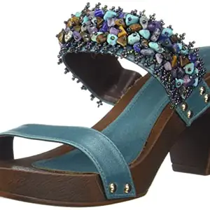 SOLE HEAD Women's 282 Blue Fashion Sandals-7 UK (40 EU) (8 US) (282BLUE)
