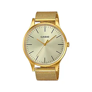 Casio Analog Gold Dial Women's Watch-LTP-E140G-9AEF, White