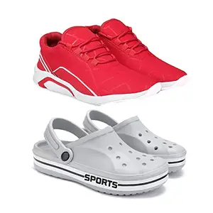 Bersache Latest Stylish Sports Shoes | Lace-Up Lightweight Shoes for Running, Walking, Gym,Trekking and Hiking Shoes for Men Multicolor