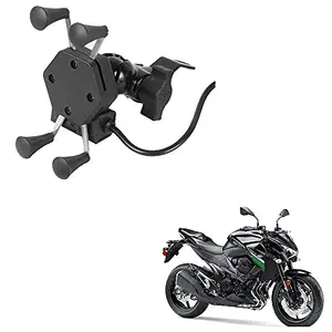 Auto Pearl -Waterproof Motorcycle Bikes Bicycle Handlebar Mount Holder Case(Upto 5.5 inches) for Cell Phone - Kawasaki Z800