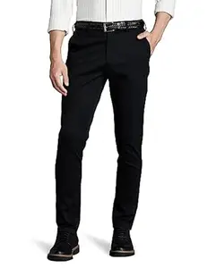 Symbol Premium Men's Slim Fit Flexi Waist Casual Pants | Stretchable Chinos | Stylish Office Fashion Trousers