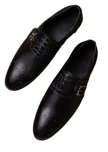 LA BOTTE Men's Weaved Leather Oxford Shoes | Black | 40