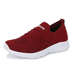 Bourge Men's Loire-z-133 Maroon and Black Running Shoes-7 Kids UK (Loire-z-133-07)