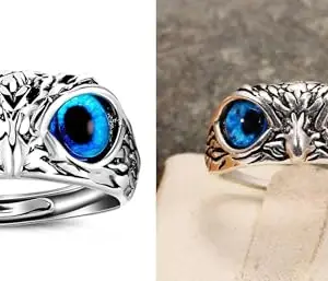 NEERAJYOTI Alloy Finger Ring with Sleek Profile | Size- Free Size | Unisex